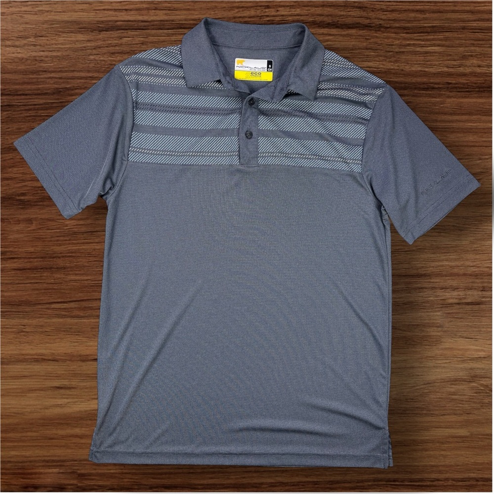 Jack Nicklaus Eco Choice Men’s Gray Performance Polo. Small